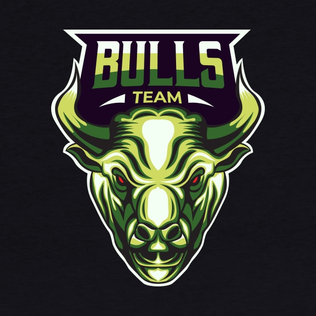 Bulls team by Marciano Graphic